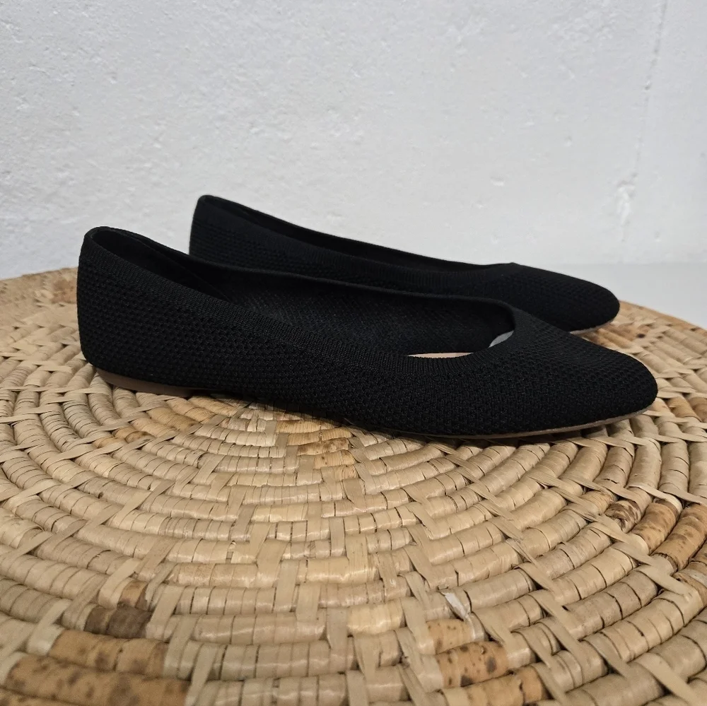 Lucky Brand Women's Knit Black Flats